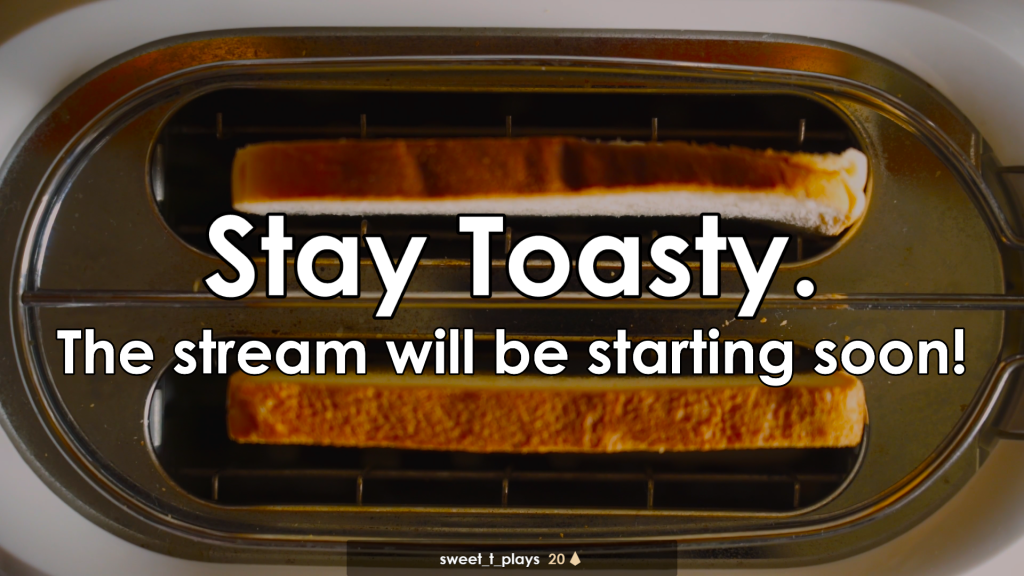 Newly designed StartingSoon screen