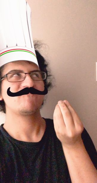 Toaster with a chef hat and mustache making a gesture with his hands asking “Why”