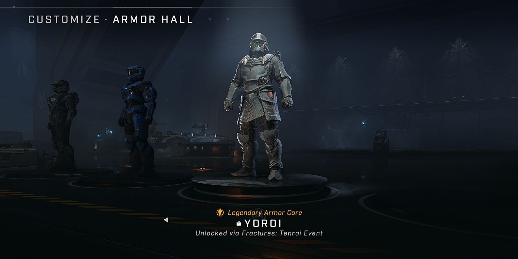 Halo Infinite Armor Core Menu