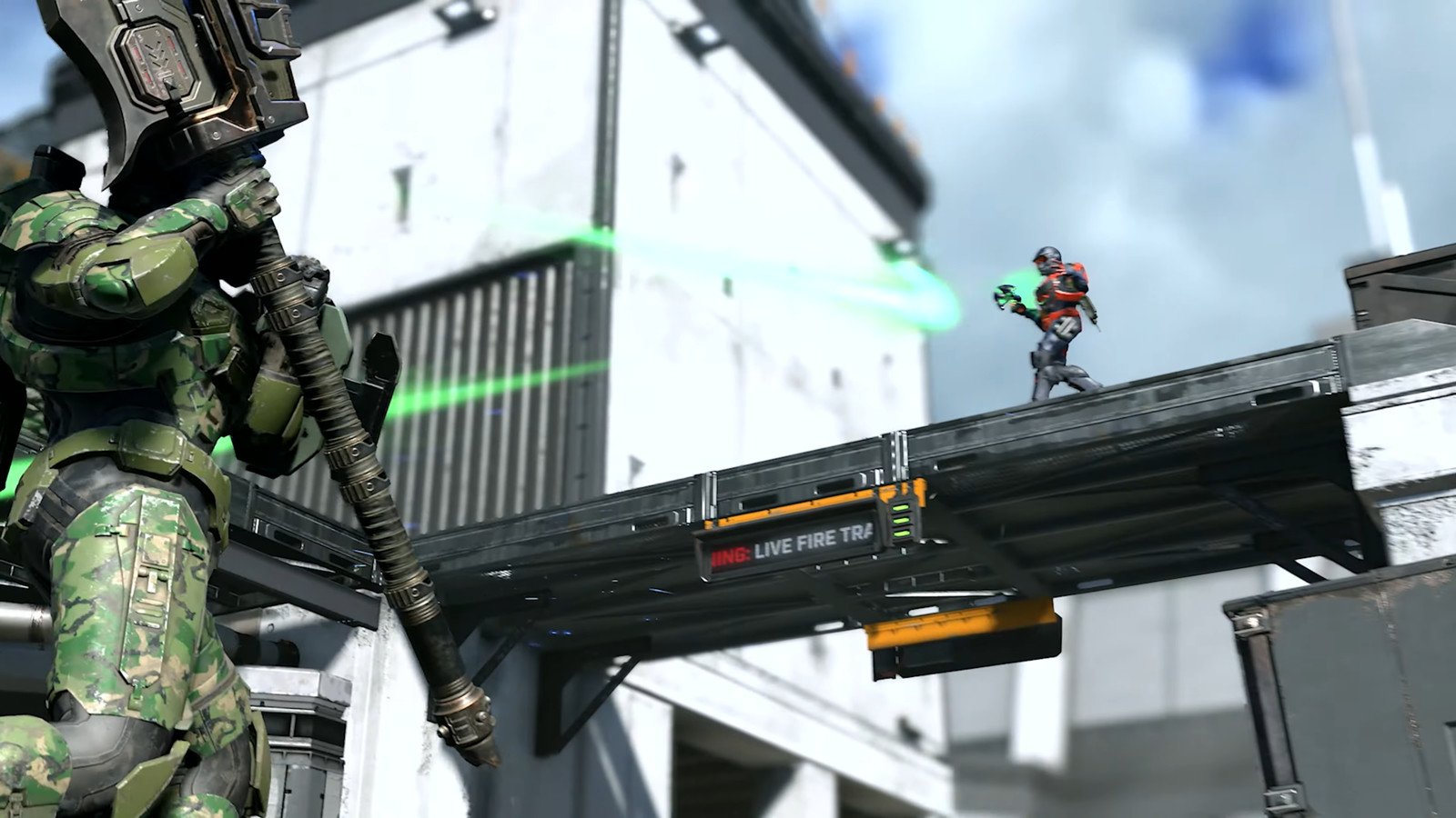 A Spartan using the Repulsor.