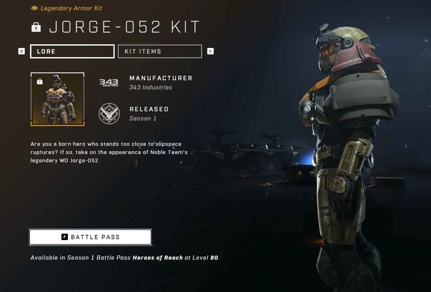 Unfinished texture on the Jorge Armor Kit’s shoulder pauldron.