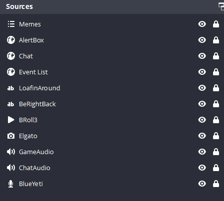 OBS Source Hierarchy for BeRightBack