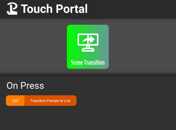 On Press, transition preview to live.