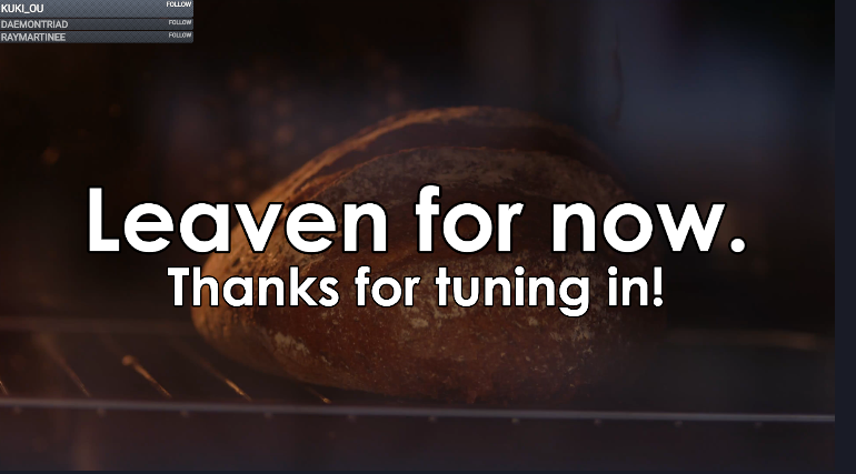 StreamFinished screen Active