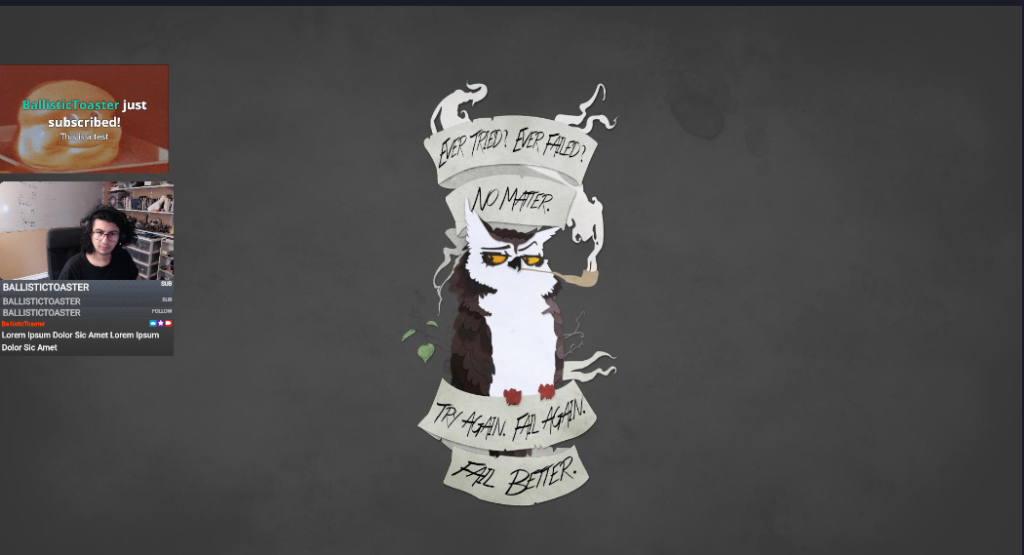 MainDisplay with Overlay Positions for EventList, Chatbox, and Alertbox visible to show how the MainDisplay is laid out.