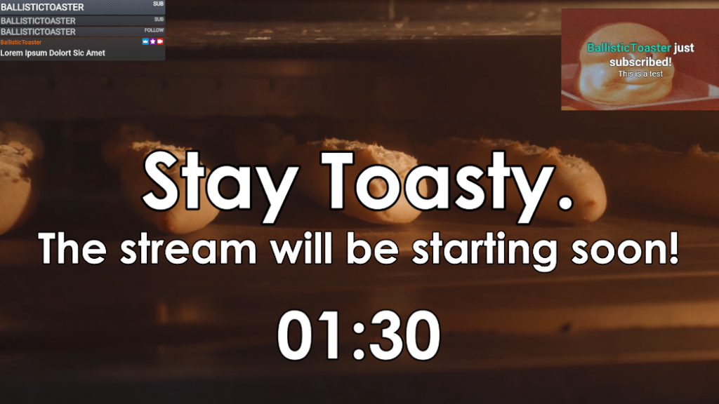 StartingSoon with Overlay Positions for EventList, Chatbox, and Alertbox visible to show how StaticScenes are laid out.